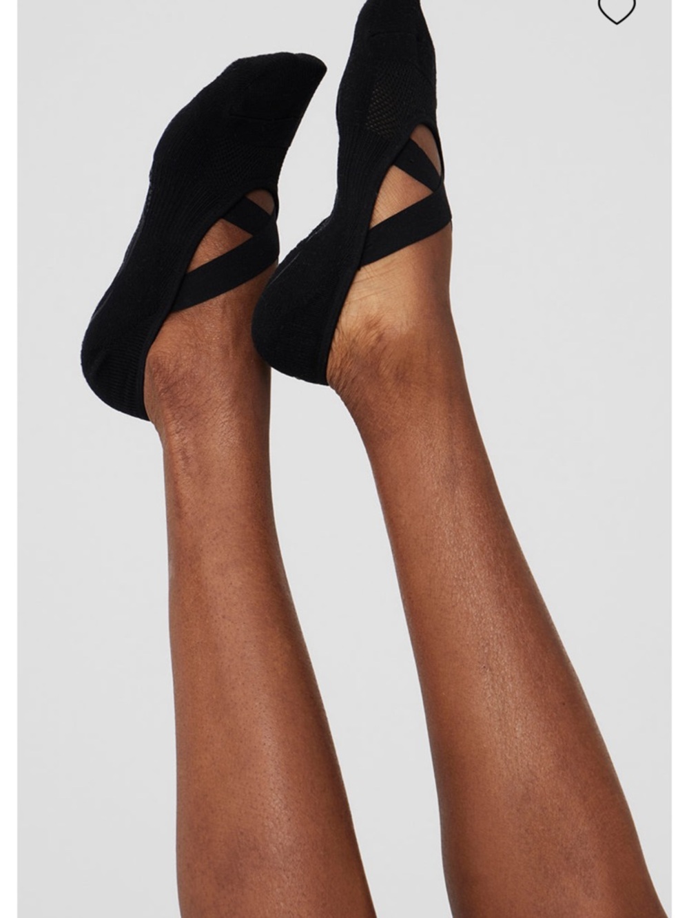 ALO Yoga Black Pivot Barre Socks Grip Socks